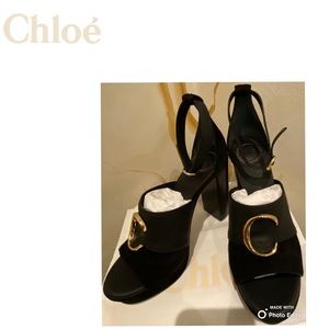 Chloé C Platform Leather Sandals | Size 10-1/2